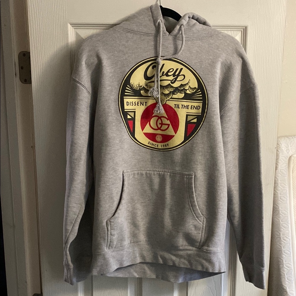 Obey Gray Sweatshirt Hoodie